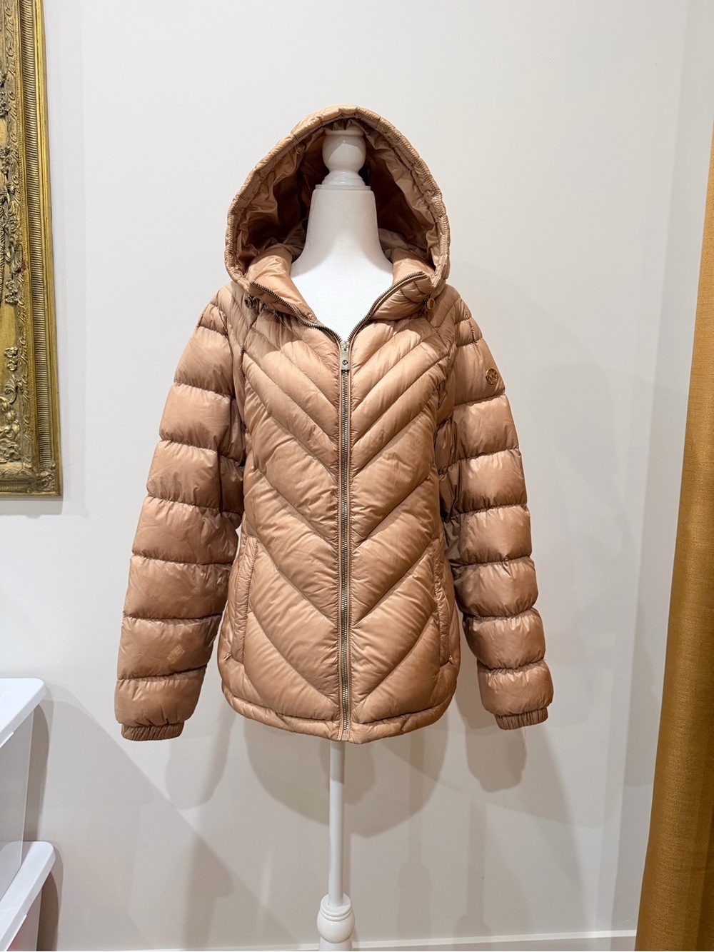 Michael Kors Lightweight Hooded Puffer Jacket
